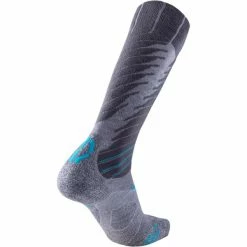 Coupon 🛒 Chaussettes De Ski UYN LADY SKI COMFORT FIT 🧦 SOCKS GREY/TURQUOISE 23 Gris / Bleu 🌟 -Chaussettes sport Soldes 9 67934 lady ski comfort fit socks grey turquoise s100044 g357 02