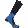 Meilleur prix 🎁 Chaussettes Trail Running SALOMON NSO LEG-UP BLACK/TRANSCEND BLUE 20 Noir / Bleu 👍
