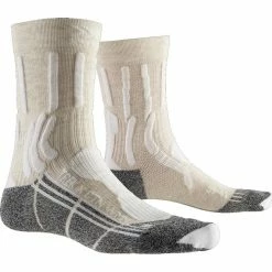 Bon marché 👏 Chaussettes Randonnée X-SOCKS TREK X CTN WMN WHITE/ANTHRACITE 22 Blanc / Gris ⭐