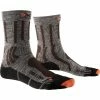 Offres 🥰 Chaussettes Randonnée X-SOCKS TREK X LINEN SUEDE MELANGE/X-ORANGE/BLACK 22 Gris / Marron / Noir 🥰 -Chaussettes sport Soldes 9 72243 axstks02s19u m085 01