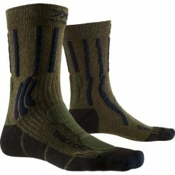 Budget 🔔 Chaussettes Randonnée X-SOCKS TREK X CTN FOREST GREEN/MIDNIGHT BLUE 22 Vert / Noir 🔔