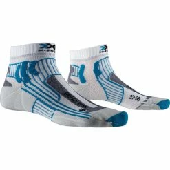 Tout neuf 🛒 Chaussettes Trail Running X-SOCKS MARATHON ENERGY LADY BLC/TU 22 Blanc / Bleu 🔥
