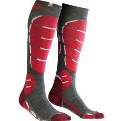 Meilleure affaire 🌟 Chaussettes De Ski MONNET SKI LIGHT WOOL ROUGE 23 Rouge / Gris 🌟