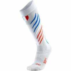 Meilleure vente ⌛ Chaussettes De Ski UYN NATYON 2.0 🧦 SOCKS FRANCE 23 Blanc 🛒