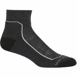 Promo 💯 Chaussettes Randonnée ICEBREAKER M HIKE+ LIGHT MINI JET HEATHER 22 Gris ✨