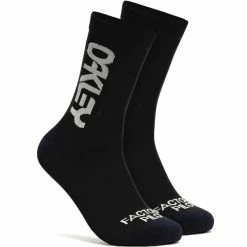 Bon marché ✔️ Chaussettes Vélo OAKLEY FACTORY PILOT 🧦 SOCKS BLACKOUT 21 Noir 🥰