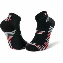 Meilleur prix 🌟 Chaussettes Trail Running BV SPORT TRAIL ELITE BLACK/CORAL 21 Noir ❤️