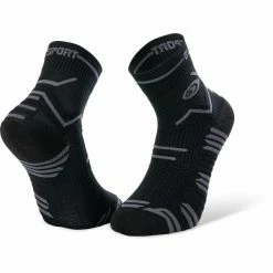 Meilleure affaire 🌟 Chaussettes Trail Running BV SPORT TRAIL ULTRA BLACK/GREY 22  Noir ✔️