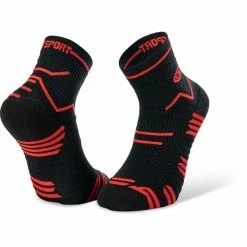 Les meilleures critiques de 💯 Chaussettes Trail Running BV SPORT TRAIL ULTRA BLACK/RED 21 Noir ✨