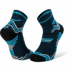 Top 10 🔔 Chaussettes Trail Running BV SPORT TRAIL ULTRA BLUE/GREY 22  Bleu ⌛