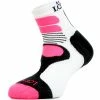 Meilleur prix 👍 Chaussettes Trail Running LA CHAUSSETTE DE FRANCE NEPAL WHITE PINK FLUO 22 Blanc / Rose 😍 -Chaussettes sport Soldes 9 89372 nepal blanc rose fluo 357223338g 100a 01