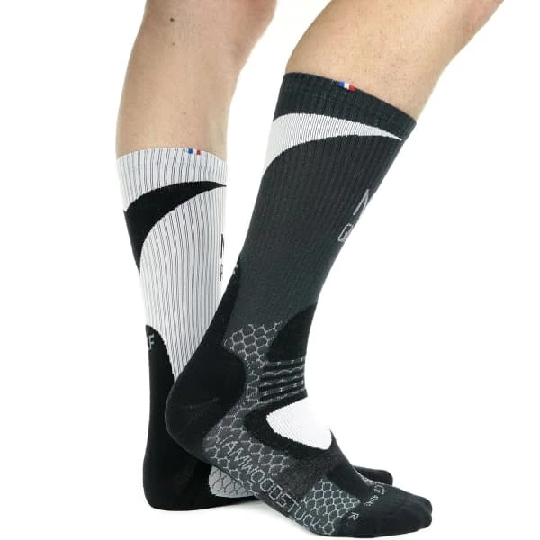 Meilleure affaire 🎁 Chaussettes Trail Running LA CHAUSSETTE DE FRANCE ROCK AND RUN WHITE BLACK 22 Gris / Noir 😀 7 Meilleure affaire 🎁 Chaussettes Trail Running LA CHAUSSETTE DE FRANCE ROCK AND RUN WHITE BLACK 22 Gris / Noir 😀 – Image 5