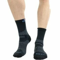 Offres 🎁 Chaussettes Trail Running LA CHAUSSETTE DE FRANCE APPALACHE BLACK BLUE 22 Noir 👍