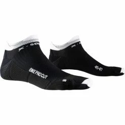 Acheter ❤️ Chaussettes Vélo X-SOCKS BIKE PRO CUT BLACK/WHITE 21 Noir 🧨