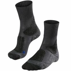 Remise ✨ Chaussettes Randonnée FALKE TK1 W ASPHALT MEL 23 Gris 🌟