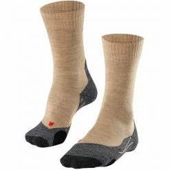 Acheter 😀 Chaussettes Randonnée FALKE TK2 W NATURE MEL 23 Beige / Gris 💯