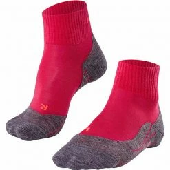 Acheter 👏 Chaussettes Randonnée FALKE TK5 SHORT W PINK 23 Rose / Gris 😉