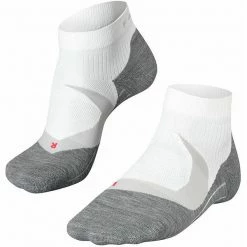 De gros 🔔 Chaussettes Trail Running FALKE RU4 COOL SHORT WHITE-MIX 23 Blanc / Gris ✨