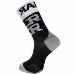 Le moins cher 🌟 Chaussettes Vélo RAFA'L ATTACK BLACK WHITE 21 Noir 🤩
