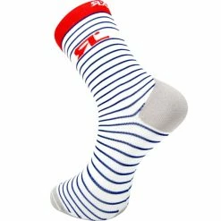 Le moins cher 🔥 Chaussettes Vélo RAFA'L VOGUE OCEAN WHITE NAVY 22 Blanc / Rouge 🛒