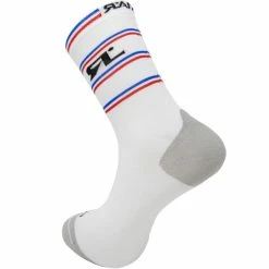 Vente flash ⭐ Chaussettes Vélo RAFA'L VOGUE TRI FRANCE WHITE 21 Blanc 👍