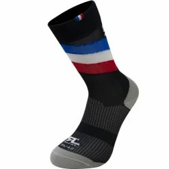 De gros ⌛ Chaussettes Vélo RAFA'L STRIPES FRANCE BLACK 22 Noir 🛒