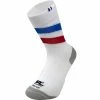 Le moins cher 👏 Chaussettes Vélo RAFA'L STRIPES FRANCE WHITE 22 Blanc 💯