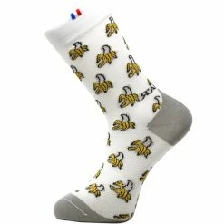 Acheter ✔️ Chaussettes Vélo RAFA'L FUNNY FOOD BANANA 22 Blanc 🔔
