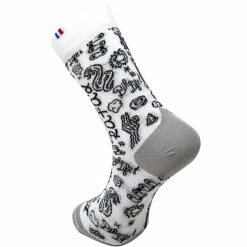 Meilleure affaire 😀 Chaussettes Vélo RAFA'L FUNNY WHITE GRAFFITY 22 Blanc / Noir 😀 -Chaussettes sport Soldes 9 91451 691 wgr 02
