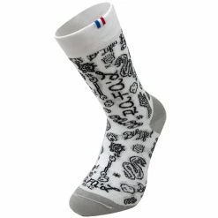 Meilleure affaire 😀 Chaussettes Vélo RAFA'L FUNNY WHITE GRAFFITY 22 Blanc / Noir 😀 -Chaussettes sport Soldes 9 91451 691 wgr 03