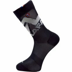 Coupon ✔️ Chaussettes Vélo RAFA'L BIG LOGO BLACK WHITE 21 Noir ✨