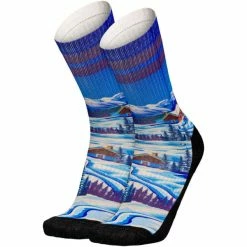 Offres 🥰 Chaussettes Vélo PULLIN LONG WINTERS 21 Bleu / Blanc / Noir ✔️