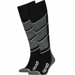 Top 10 😍 Chaussettes De Ski HEAD UNISEX SKI V-SHAPE KNEEH BLACK WHITE 22 Gris / Noir ⌛