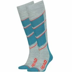 Top 10 🤩 Chaussettes De Ski HEAD UNISEX SKI V-SHAPE KNEEH GREY ORANGE 22 Gris / Bleu 👏