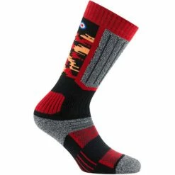 Sortie 🤩 Chaussettes De Ski THYO JUNIOR TECH RED 23 Noir / Rouge / Gris 😉