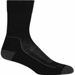 De gros 😀 Chaussettes Randonnée ICEBREAKER W HIKE+ LIGHT CREW BLACK/MONSOON/MINK 22 Noir 😉
