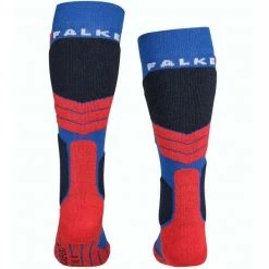 Meilleure vente 😍 Chaussettes De Ski FALKE SK2 KIDS COBALT BLUE 23 Bleu / Rouge 👍 -Chaussettes sport Soldes 9 97186 sk2 kids cobalt blue 11432 6941 02