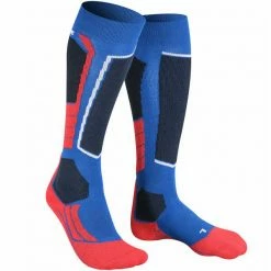 Meilleur prix ❤️ Chaussettes De Ski FALKE SK2 OLYMPIC 23 Bleu / Rouge 🥰