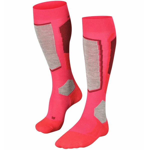 Remise 🛒 Chaussettes De Ski FALKE SK2 👩 WOMEN PINK 23 Rose / Gris ✨ 3 Remise 🛒 Chaussettes De Ski FALKE SK2 👩 WOMEN PINK 23 Rose / Gris ✨