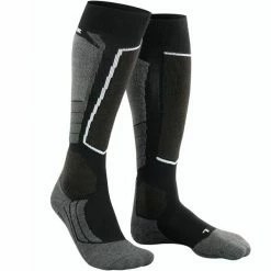 Meilleure affaire 👏 Chaussettes De Ski FALKE SK2 WOOL BLACK-MIX 23 Gris / Noir 🎁
