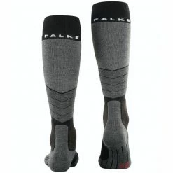Meilleure affaire 👏 Chaussettes De Ski FALKE SK2 WOOL BLACK-MIX 23 Gris / Noir 🎁 -Chaussettes sport Soldes 9 97192 sk2 wool black mix 16524 3010 03