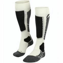 Offres 🌟 Chaussettes De Ski FALKE SK2 WOOL 👩 WOMEN OFF-WHITE 23 Blanc / Noir / Gris 🥰 -Chaussettes sport Soldes 9 97193 sk2 wool women off white 16525 2040 02