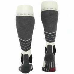 Offres 🌟 Chaussettes De Ski FALKE SK2 WOOL 👩 WOMEN OFF-WHITE 23 Blanc / Noir / Gris 🥰 -Chaussettes sport Soldes 9 97193 sk2 wool women off white 16525 2040 03
